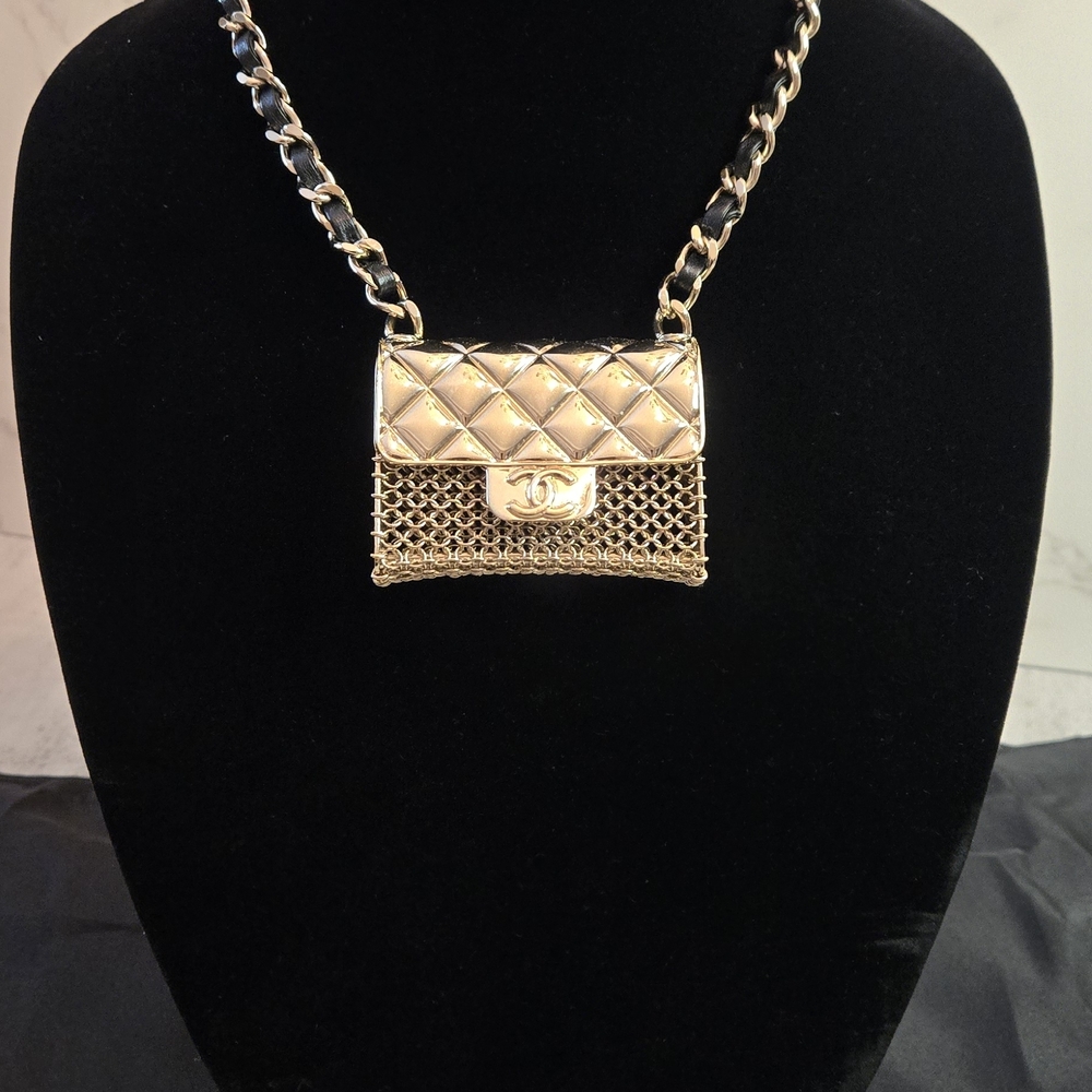 Chanel Micro Bag Necklace - Gold - Picture 1 of 15